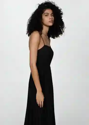 Vestido Fortuny7 Negro Talla L Mujer Mango