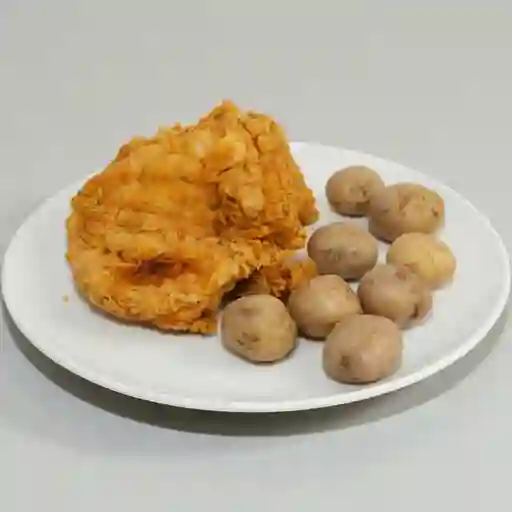 1/4 Pollo Papas Fritas