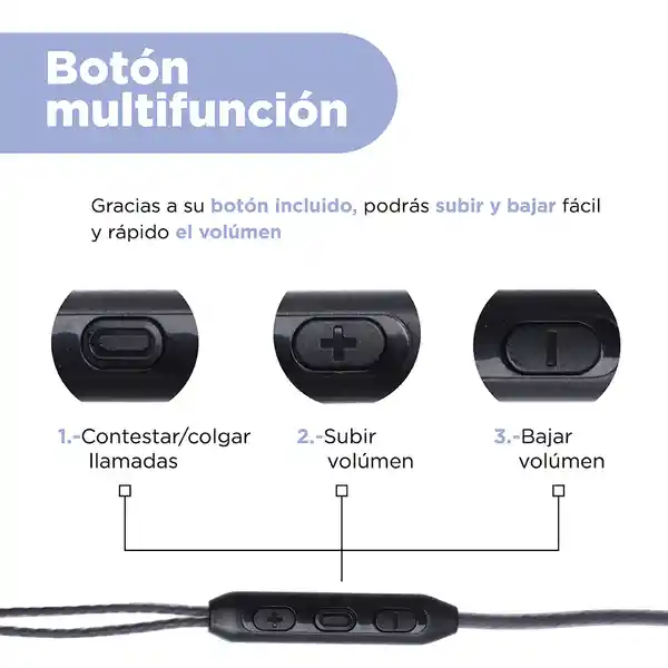 Audífonos Tipo C Serie Life is For Fun Negro Mod Pa242C Miniso