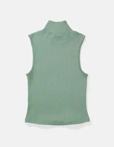 Camiseta Cuello Alto Mujer Verde Talla: X-Small American Eagle