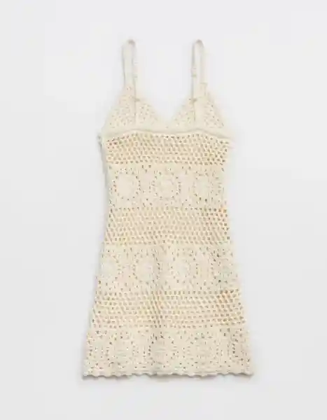 Vestido Aerie Beige Talla: MEDIUM 1907109 American Eagle