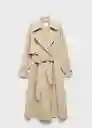 Abrigo Trench Class Beige Talla XL Mujer Mango