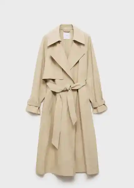 Abrigo Trench Class Beige Talla XL Mujer Mango