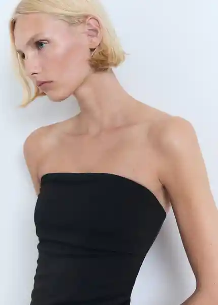 Top Opalo Negro Talla M Mujer Mango