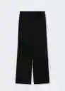 Pantalón Laila-W Negro Talla M Mujer Mango