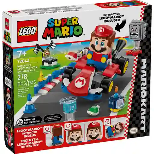 Set Construcción Mario Kart Mario Interactivo Estándar Lego