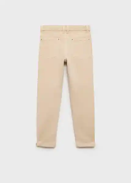 Pantalón Perú Beige Talla 10 Niños Mango