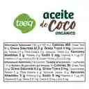 Taeq Aceite de Coco Orgánico