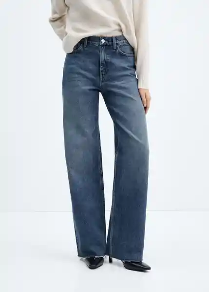 Pantalón Jean Denver Tejano Oscuro Talla 44 Mujer Mango