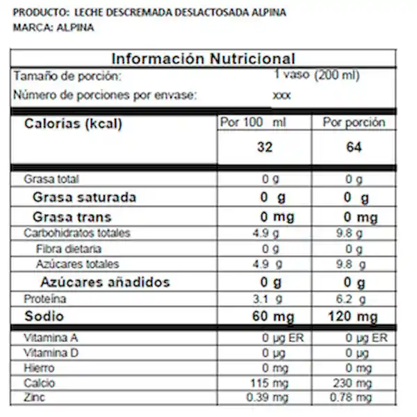 Alpina Leche Saborizada Multisabor