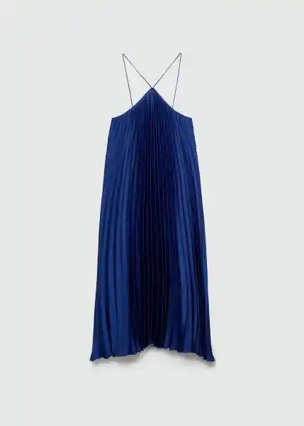 Vestido Susane Azul Talla Xl Mujer Mango