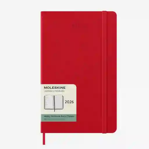 Moleskine Agenda Semanal Rojo Grande Sc 2026