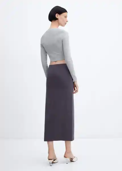 Top Sara-H Mujer Gris Claro Vigore Talla L Mango