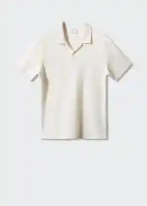 Camiseta Polo Xavi Crudo Talla S Hombre Mango