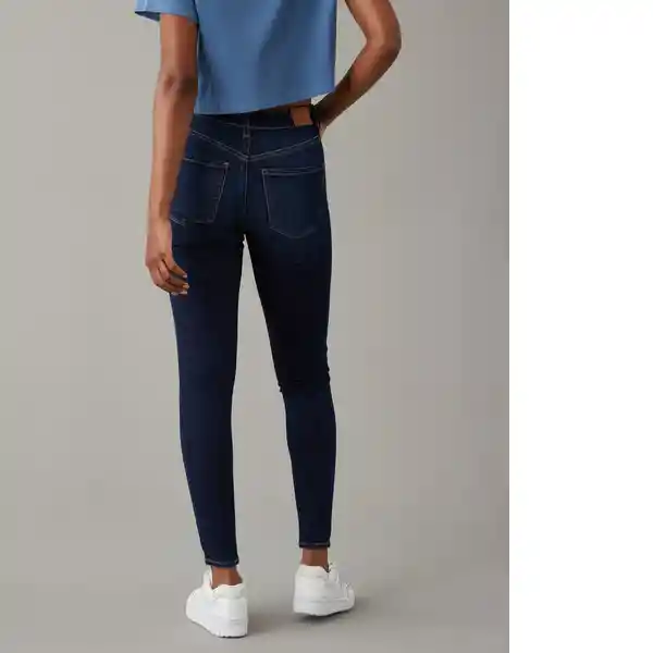 Jean High-Rise Mujer Jegging Azul Talla: 2 Long American Eagle