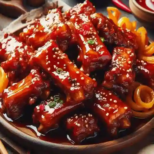 1/2 Costillas en Agridulce