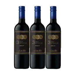 Santa Rita Vino3 Medallas Merlot X750 Ml 2X3