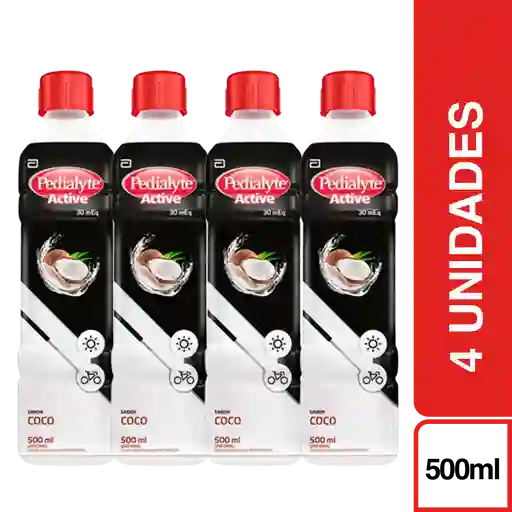 4 x Pedialyte Active Rehidratante Coco 