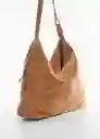 Bolso G Loto Camel Talla 99 Mujer Mango