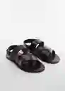 Sandalias Romana Chocolate Talla 40 Hombre Mango