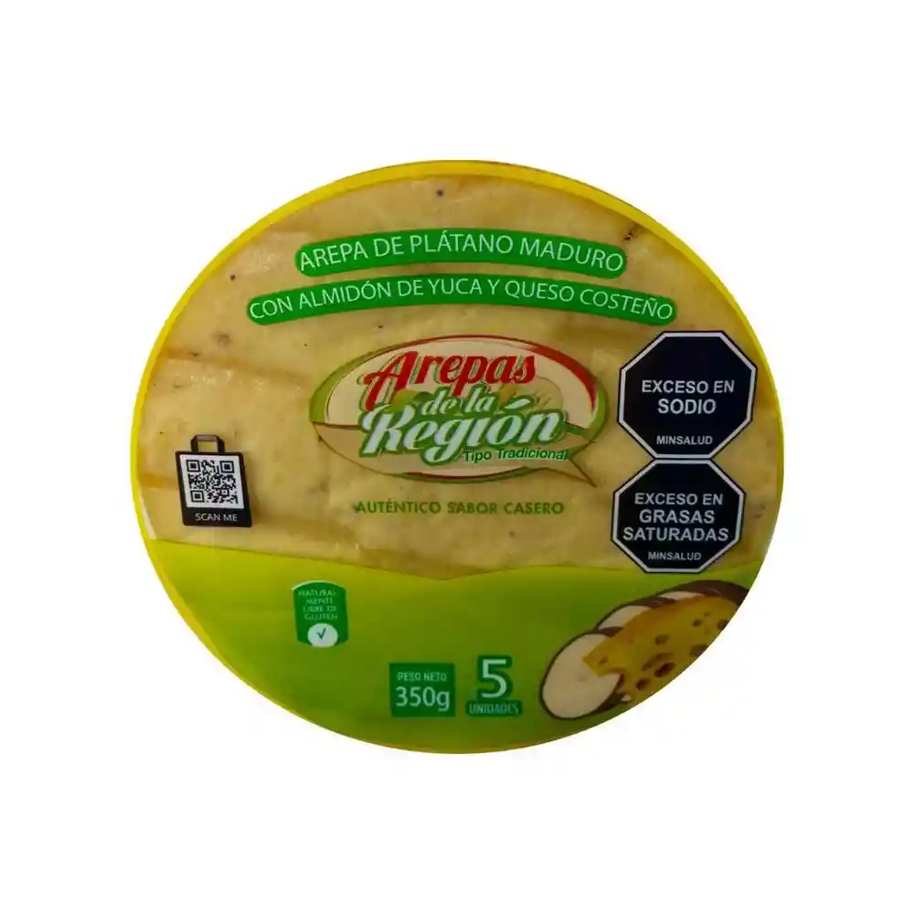 Arepa Platano Yuca Arepas de La Region (350 Gr)