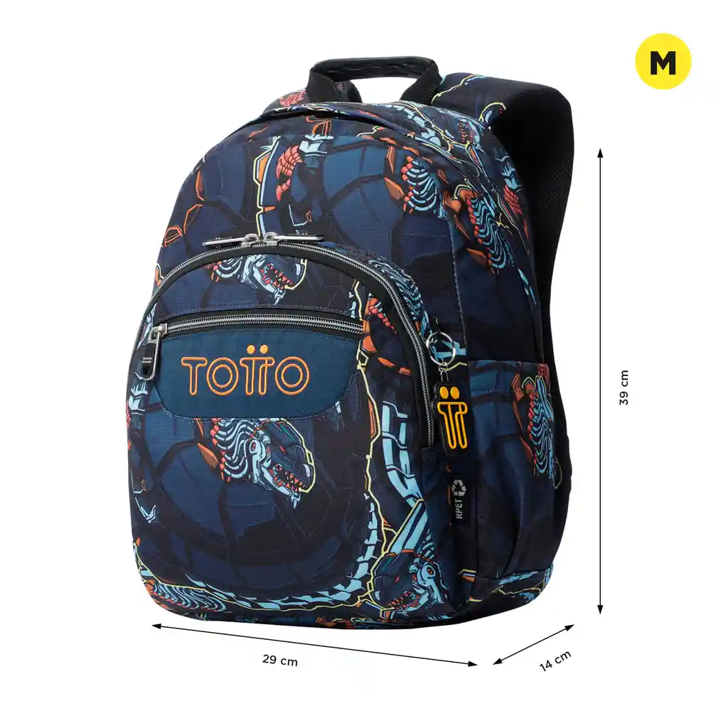 Morral Juvenil Porta Pc 13" Gommas Azul
