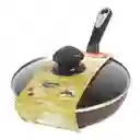 Imusa Sartén Antiadherente con Tapa de Vidrio 20 cm