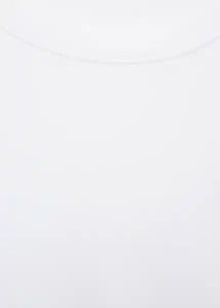 Camiseta Sevilla Blanco Talla L Mujer Mango