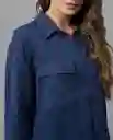 Camisa Mujer Azul Talla S 212G002 Rifle