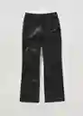 Pantalón Nina Negro Talla Xs Mujer Mango