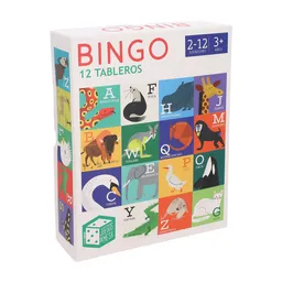Bingo Juego De Mesa Carton Clasico Multicolor Diseño 0004