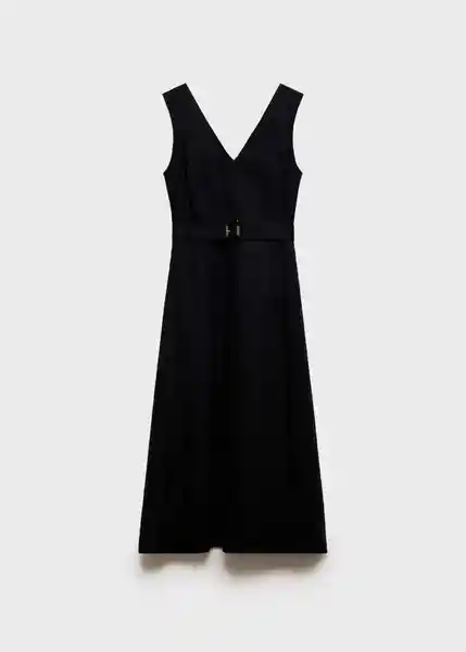 Vestido Laura Negro Talla S Mujer Mango
