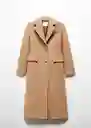 Abrigo Linda Camel Talla 26 Mujer Mango