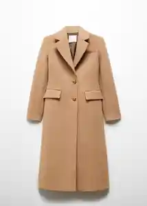 Abrigo Linda Camel Talla 26 Mujer Mango