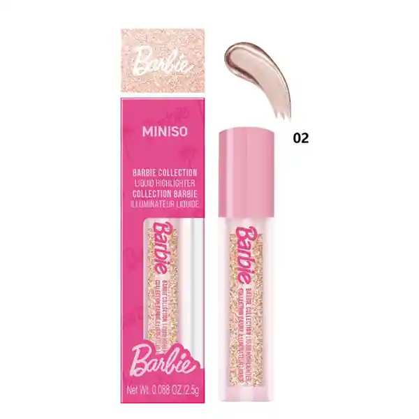 Iluminador Líquido Serie Barbie Tono 02 Miniso