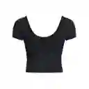 Under Armour Camiseta Meridian Fitted Mujer Negro MD 1379156-001