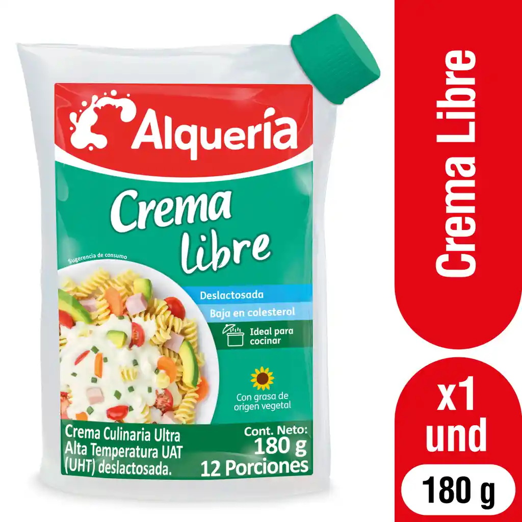 Alqueria Crema Culinaria Deslactosada Crema Libre