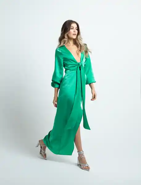 Vestido Hanny Mujer Verde Marmol Medio Talla S 572F370 Naf Naf