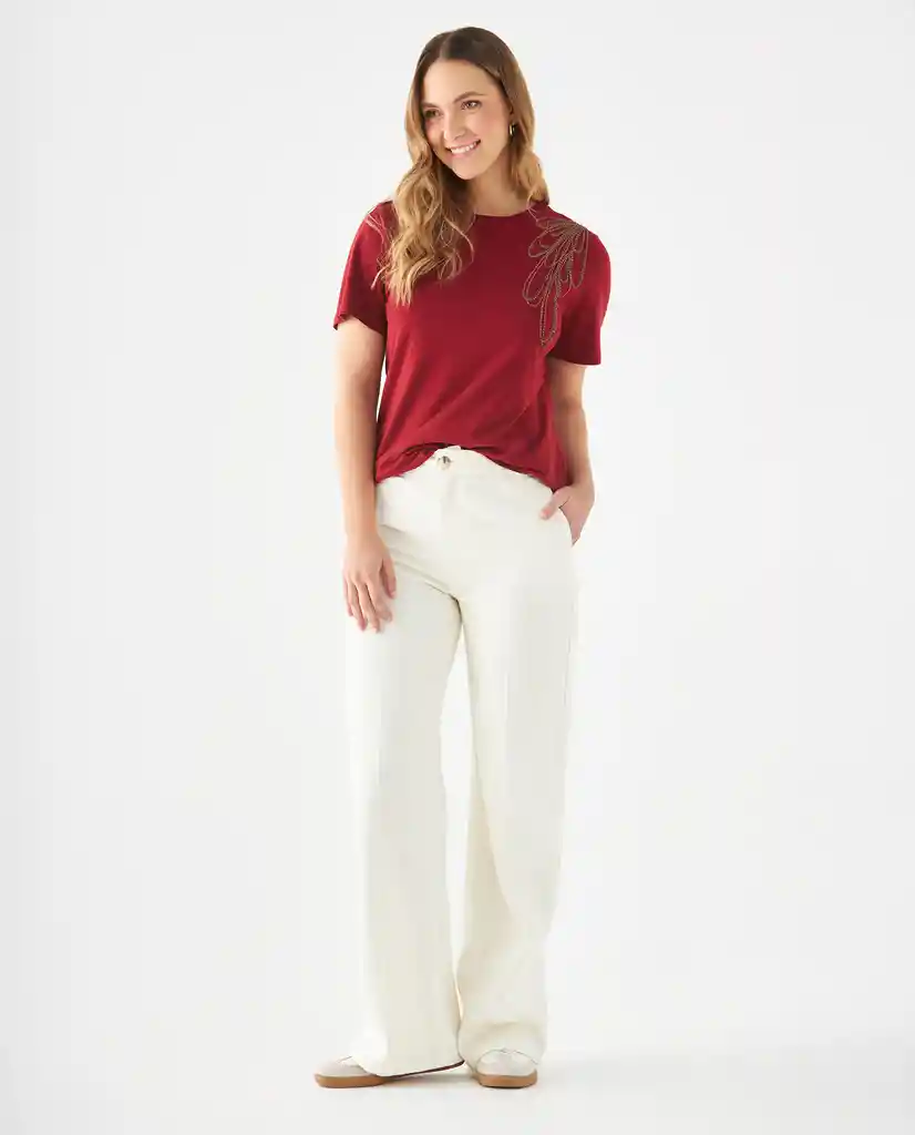 Pantalón Blanco Puro Claro Talla 10 639F021 Esprit