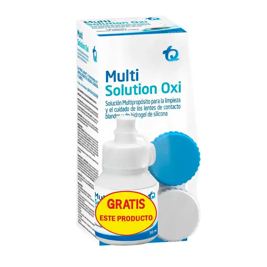 Multi Solution Oxi Solucion Para Lente de Contacto X 120 Ml Gratis