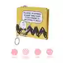 Billetera Charlie Brown Snoopy Colorful Life Amarillo Miniso