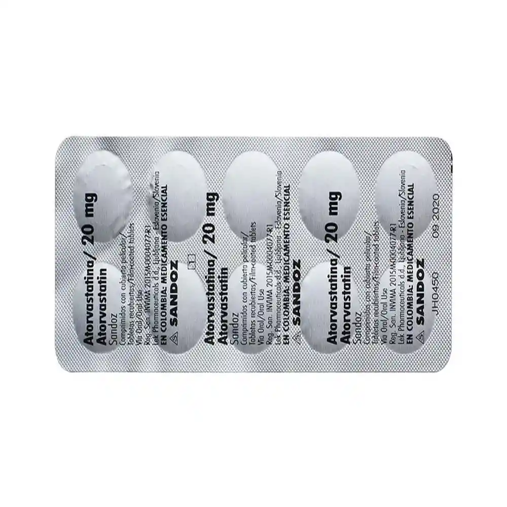 Sandoz Atorvastatina (20 mg)