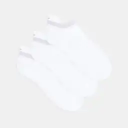 Medias Deportivas Tobilleras Cortas Femenino Quki X3 Punto Blanco Talla 9-11