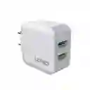 Ldnio Cargador Carga Rápida 2 Puertos Usb 2.4 a Con Cable A2201