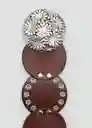 Cinturón Marina Marrón Talla S Mujer Mango