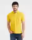 Camiseta Polo Clasic Amarillo Ópaco Oscuro L Chevignon