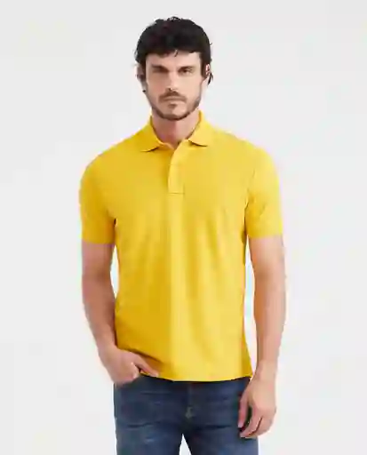 Camiseta Polo Clasic Amarillo Ópaco Oscuro L Chevignon
