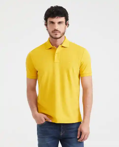 Camiseta Polo Clasic Amarillo Ópaco Oscuro L Chevignon