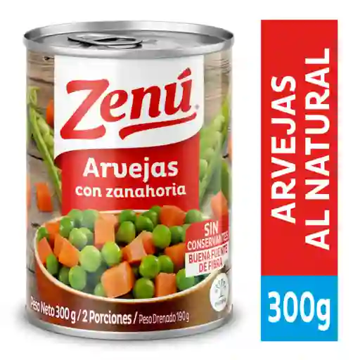 Zenú Arveja Con Zanahoria Sin Conservantes