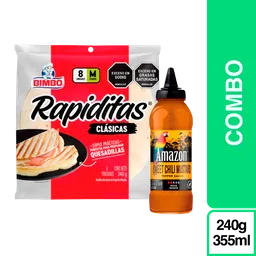 Combo Rapidita Bimbo Clásicas 8p + Amazon Sweet Chili Mustard